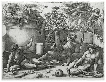 Amico Aspertini, ‘EXPULSION OF ADAM AND EVE FROM PARADISE’, ca. 1545