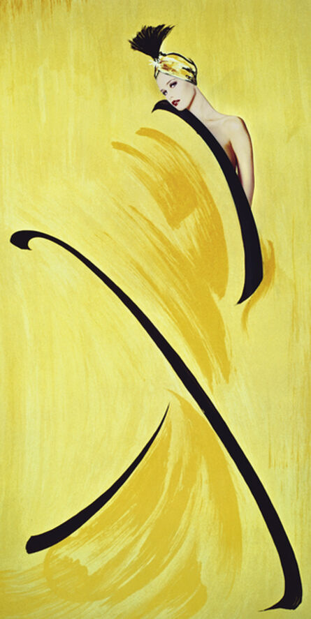 Gunter Sachs, ‘Hommage à Gruau, jaune’, 1991