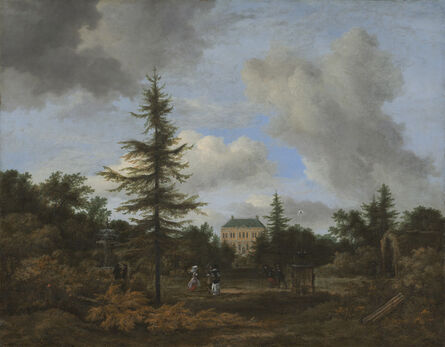 Jacob van Ruisdael, ‘Country House in a Park’, ca. 1675