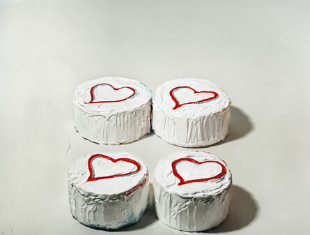 Sharon Core, ‘Four Heart Cakes, from the series "Thiebauds"’, 2004
