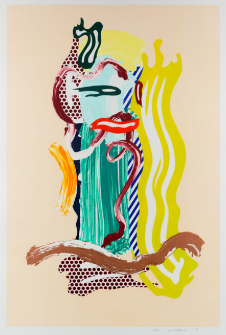 Roy Lichtenstein, ‘Portrait, from Brushstroke Figures series’, 1989