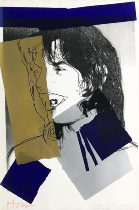 Andy Warhol, ‘Jagger (F&S II.142) signed by Warhol & Jagger’, 1975