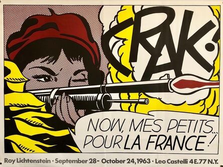 Roy Lichtenstein, ‘Vintage Offset Lithograph 'CRAK' Roy Lichtenstein Pop Art Castelli Poster’, 20th Century