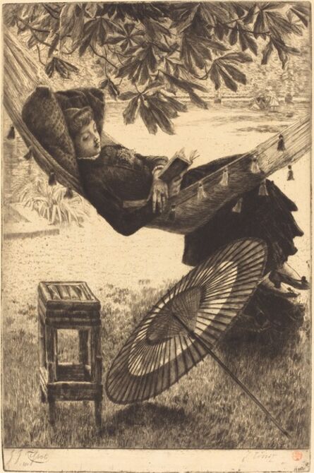 James Jacques-Joseph Tissot, ‘The Hammock (Le hamac)’, 1880