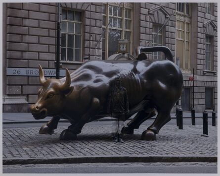 Liu Bolin, ‘Hiding in New York No. 1 - Wall Street Bull’, 2011
