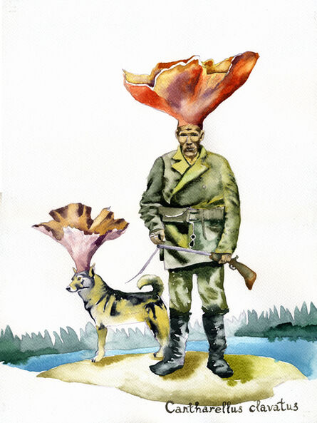 Nikita Shalenny, ‘Mushroom-hunter and a Dog’, 2016