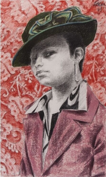 Enrique Grau, ‘Mujer con Sombrero ’, 1993