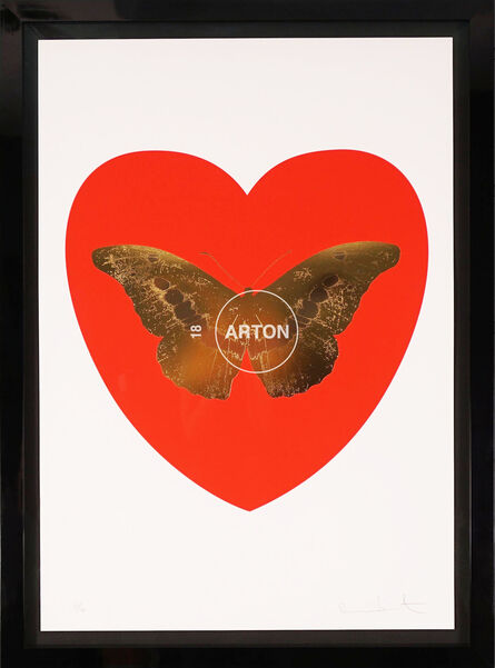 Damien Hirst, ‘I Love You, Butterfly, Red & Gold’, 2015