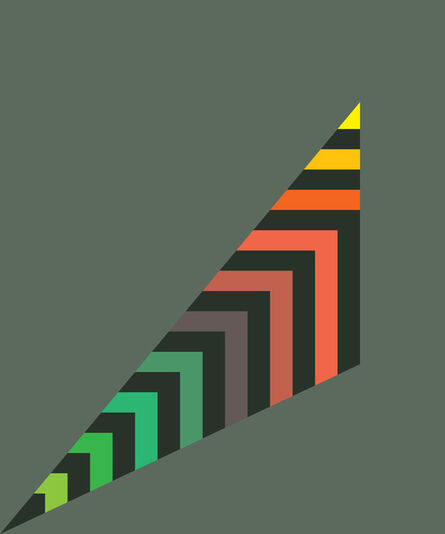 Gary Andrew Clarke, ‘Stripey Scalene Triangle’, 2020