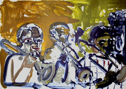 Romare Bearden, ‘Brass Section, Jamming at Minton's (From the Jazz Series)’, 1979