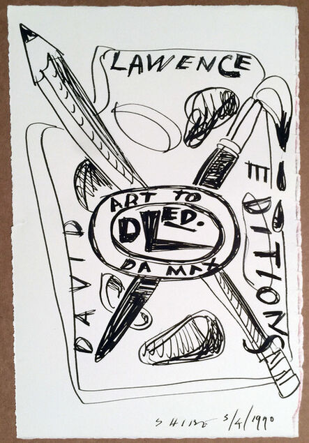 Peter Shire, ‘David Lawrence Editions Design for Logo #4 Original Drawing by Peter Shire’, 1990