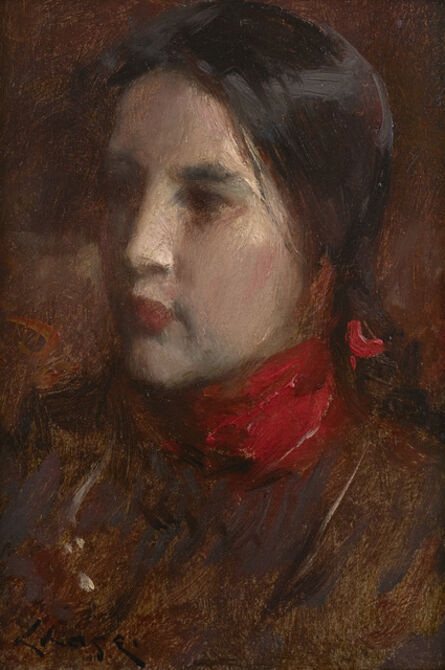 William Merritt Chase, ‘Portrait of Alice Gerson, the Future Mrs. Chase’, ca. 1883