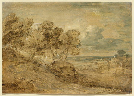 Thomas Gainsborough, ‘Landscape with a View over a Distant Plain’, ca. 1775