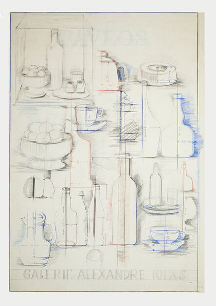 Pavlos, ‘Drawing project for the poster of Pavlos's solo show at Galerie Alexandre Iolas’, 1974