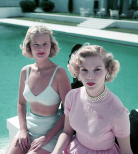 Slim Aarons, ‘Connelly And Guest, circa 1955: American socialite C.Z. Guest with Joanne Connelly in Palm Beach’, 1955
