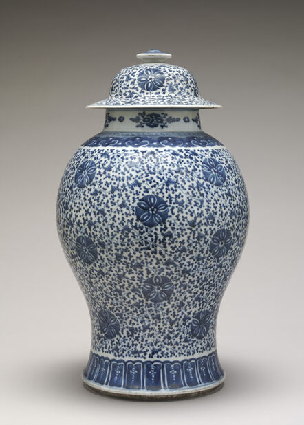 ‘Blue and White Jar with Cover’, 18th century