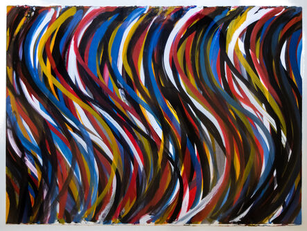 Sol LeWitt, ‘Irregular Vertical Brushstrokes with Colors Superimposed’, 1993