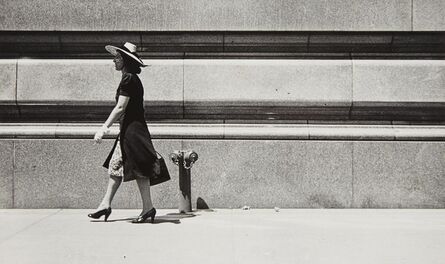 Rudy Burckhardt, ‘[Woman in Straw Hat]’, 1940