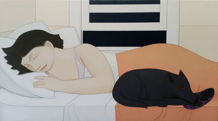 Andrew Stevovich, ‘Sleeping Woman with Dog’, 2016