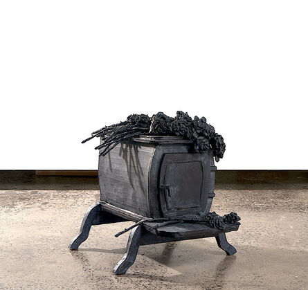Valerie Hegarty, ‘Wood Stove with Two Dozen Black Roses (The Covid Diaries Series)’, 2021