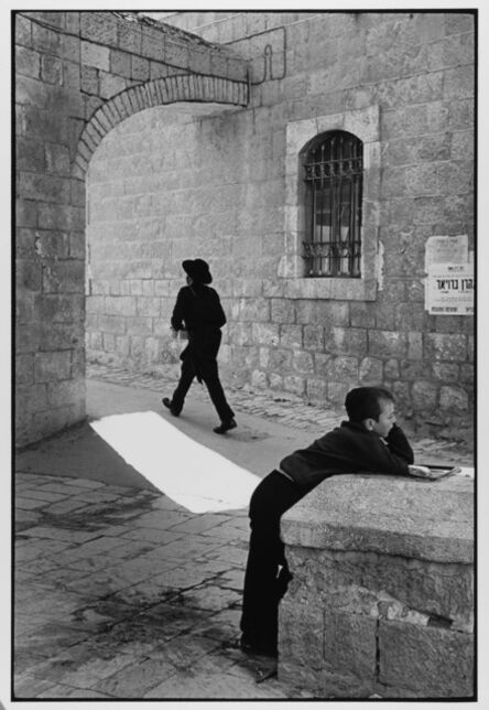 Leonard Freed, ‘Man Rushes, Child Doesn't Jerusalem, Israel ’, 1967