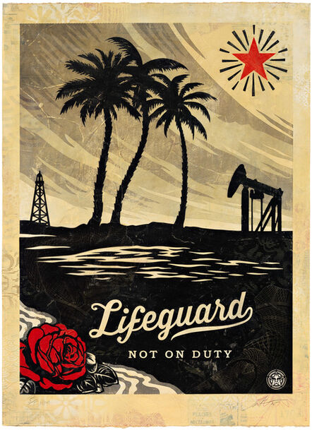 Shepard Fairey, ‘Lifeguard Not on Duty, HPM’, 2015