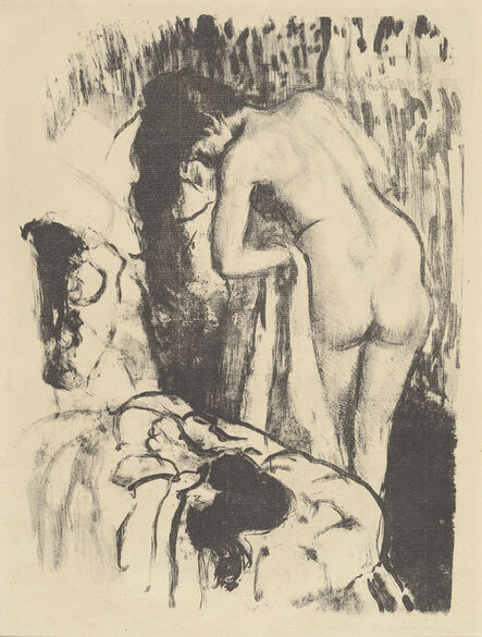 Edgar Degas, ‘Nude Woman Standing, Drying Herself (Femme nue debout, a sa toilette)’, ca. 1890