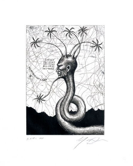 Ashley Bickerton, ‘Snake Head No. 3’, 2006
