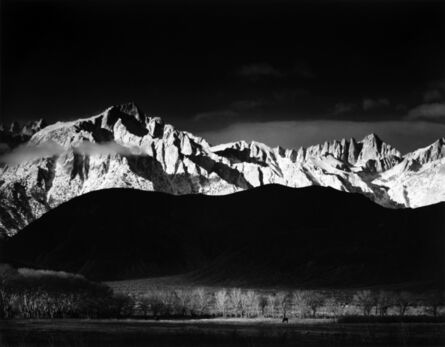 Ansel Adams, ‘Winter Sunrise, Sierra Nevada, From Lone Pine’, 1944