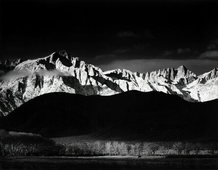 Ansel Adams, ‘Winter Sunrise, Sierra Nevada, From Lone Pine’, 1944