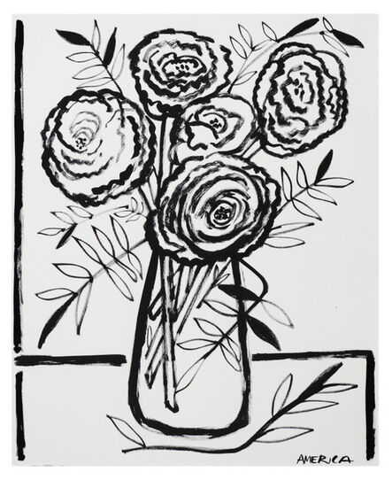 America Martin, ‘Heirloom Tea Roses in a Vase’, 2019
