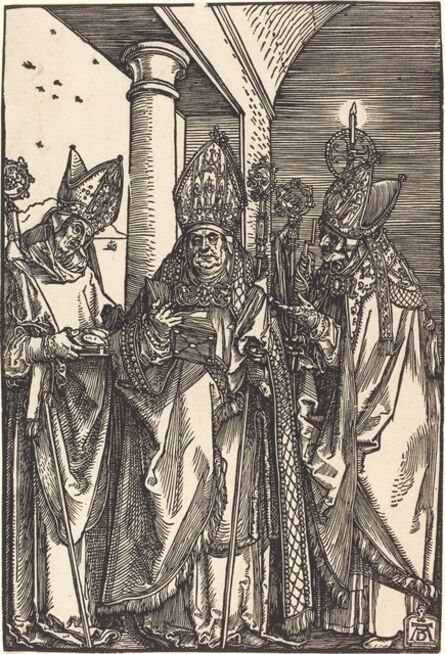 Albrecht Dürer, ‘Saints Nicholas, Ulrich and Erasmus’, ca. 1508