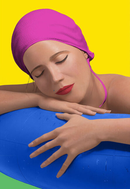 Carole A. Feuerman, ‘Serena with Pink Cap’, 2012
