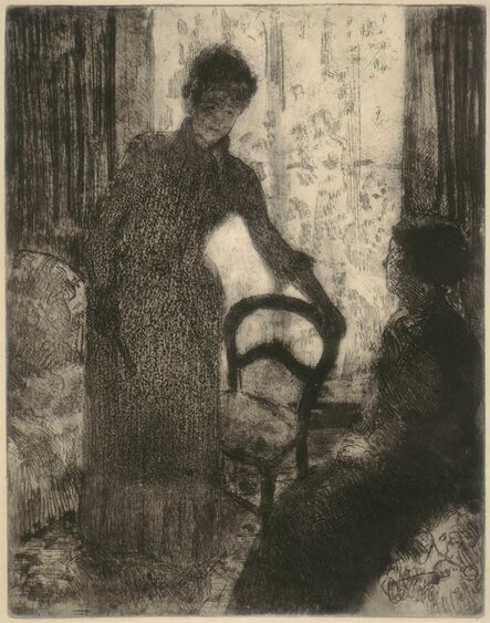 Mary Cassatt, ‘The Visitor’, ca. 1880