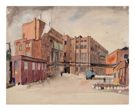 Carl Grossberg, ‘White smoke (Factory yard)’, ca. 1933
