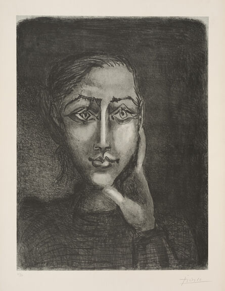 Pablo Picasso, ‘Françoise sur fond gris’, 1950