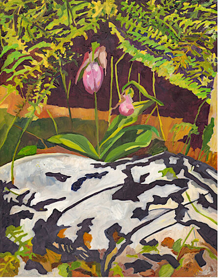 Yvonne Troxell Lamothe, ‘Lady Slippers in the Forest’, 2021