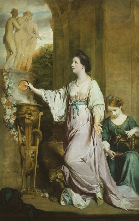 Joshua Reynolds, ‘Lady Sarah Bunbury Sacrificing to the Graces’, 1765