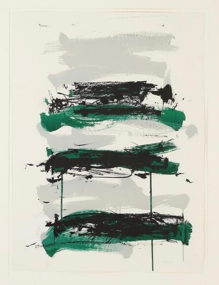 Joan Mitchell, ‘Champs (fields) (Black, green, gray)’, 1991