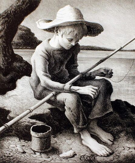 Thomas Hart Benton, ‘The Little Fisherman’, 1967