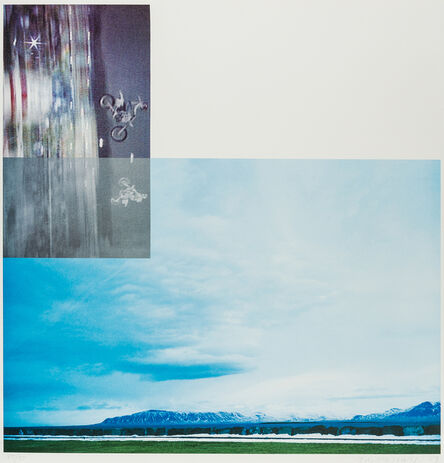 John Baldessari, ‘Double Motorcyclists and Landscape (Icelandic 2003) (Hurowitz 115)’, 2003