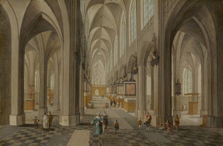 Peeter Neeffs the Elder, ‘Antwerp Cathedral’, ca. 1650/1655