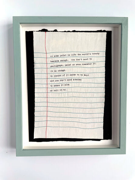 Molly C. Meng, ‘At some point / Note to self / Morrison’, 2021