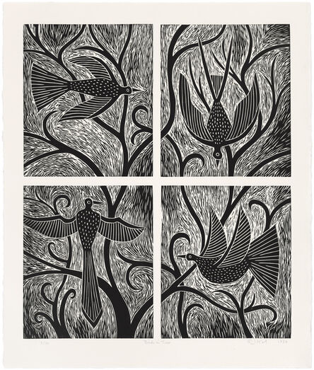 Judy Kensley McKie, ‘Birds in Tree’, 1990