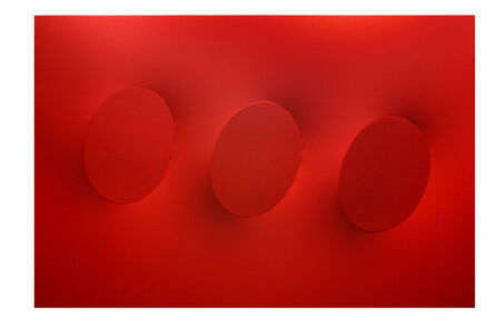 Turi Simeti, ‘3 ovali rossi’, 2020