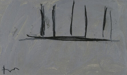 Robert Motherwell, ‘Open Study in Charcoal on Grey, #3’, 1974