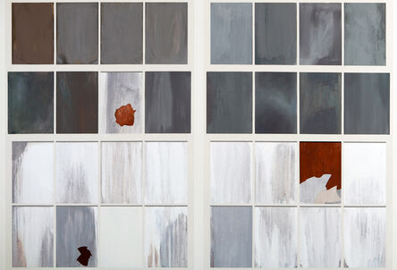 Sarah McKenzie, ‘Gates Factory Window #3 (Grid with Rust)’, 2012