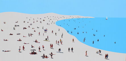 Natan Elkanovich, ‘Beach Mood 6 - landscape painting’, 2018