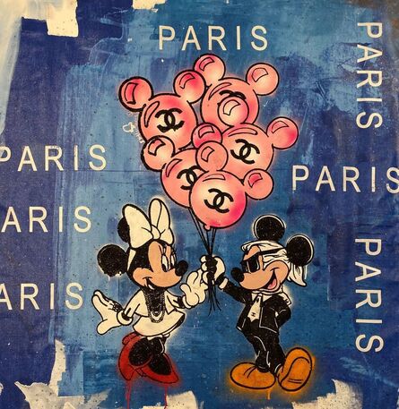 Skyler Grey, ‘Mickey and Minnie's Balloons in Paris Blue’, 2019
