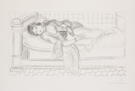 Henri Matisse, ‘Orientale sur lit de repos, sol de carreaux rouges’, 1929